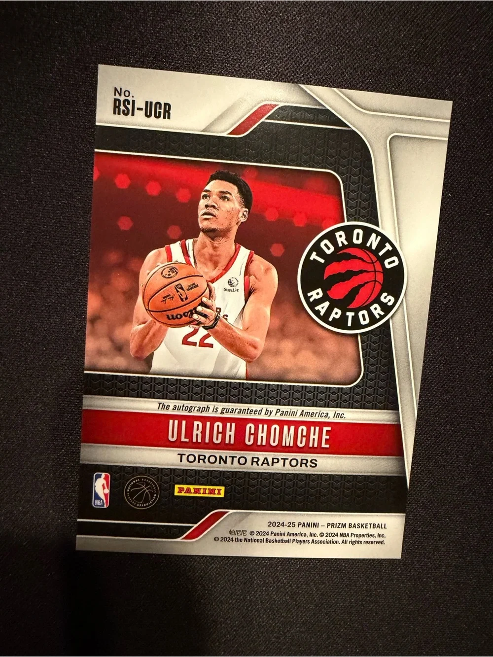 Ulrich Chomche Autograph Basketball Rookie NBA Card